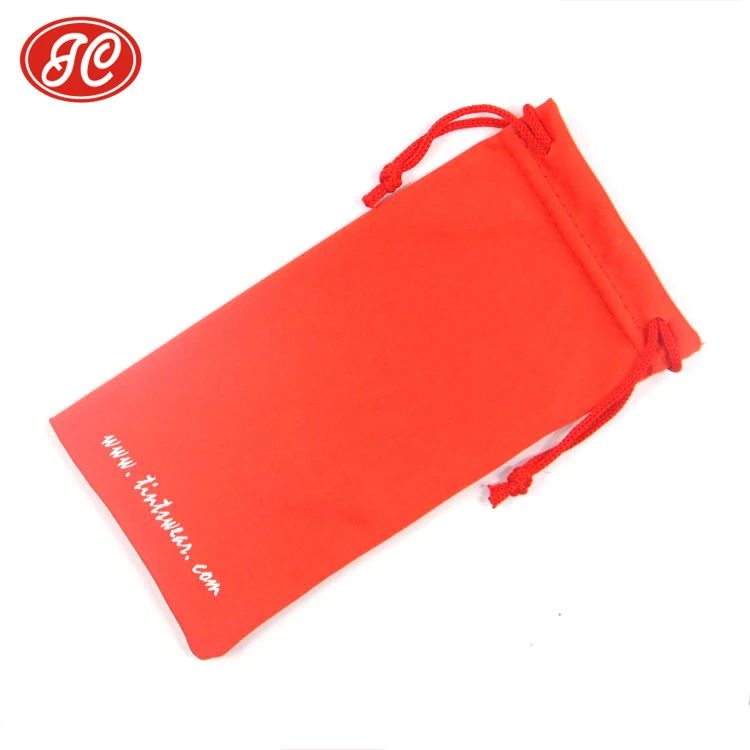 
Microfiber mobile phone drawstring bags small phone pouches 
