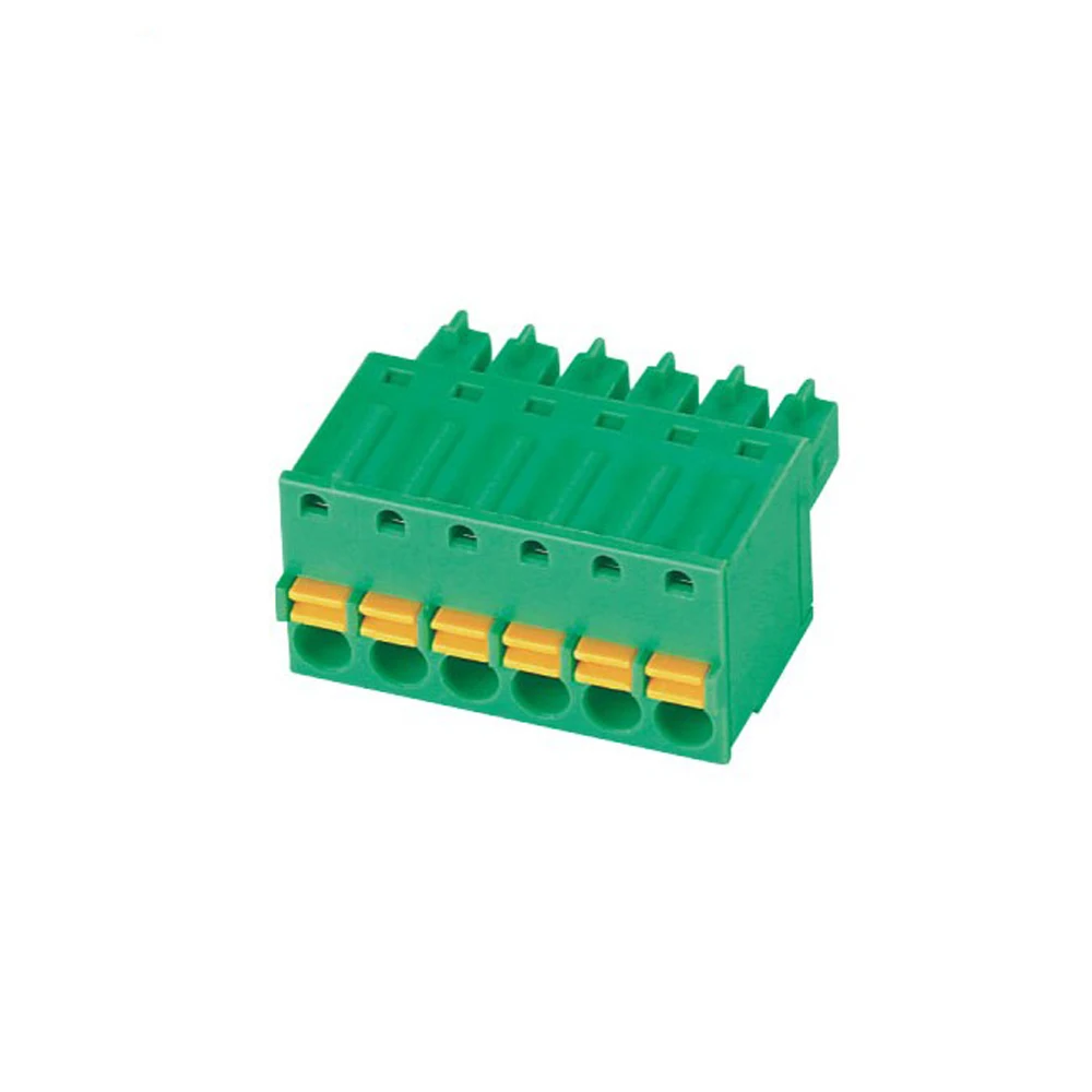 PCB spring pluggable terminal block connector 3.5mm and 3.81mm