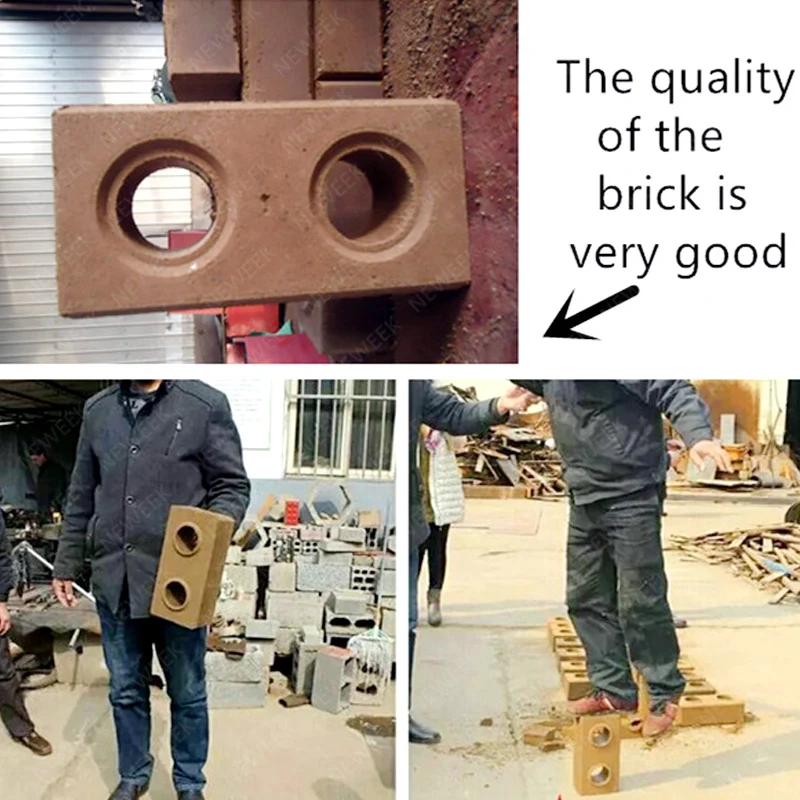 NEWEEK 2-25 model south africa diesel interlocking soil brick manual clay brick making machine