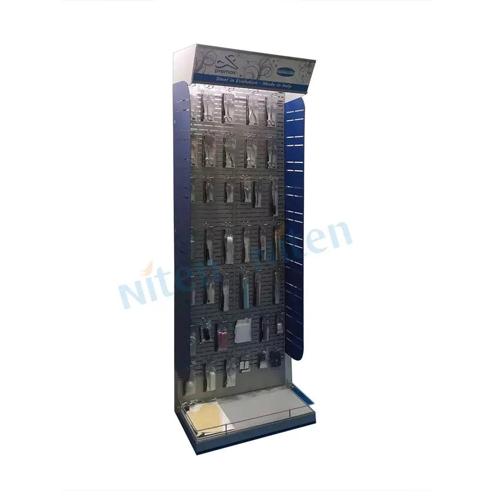 metal display rack wall hook display