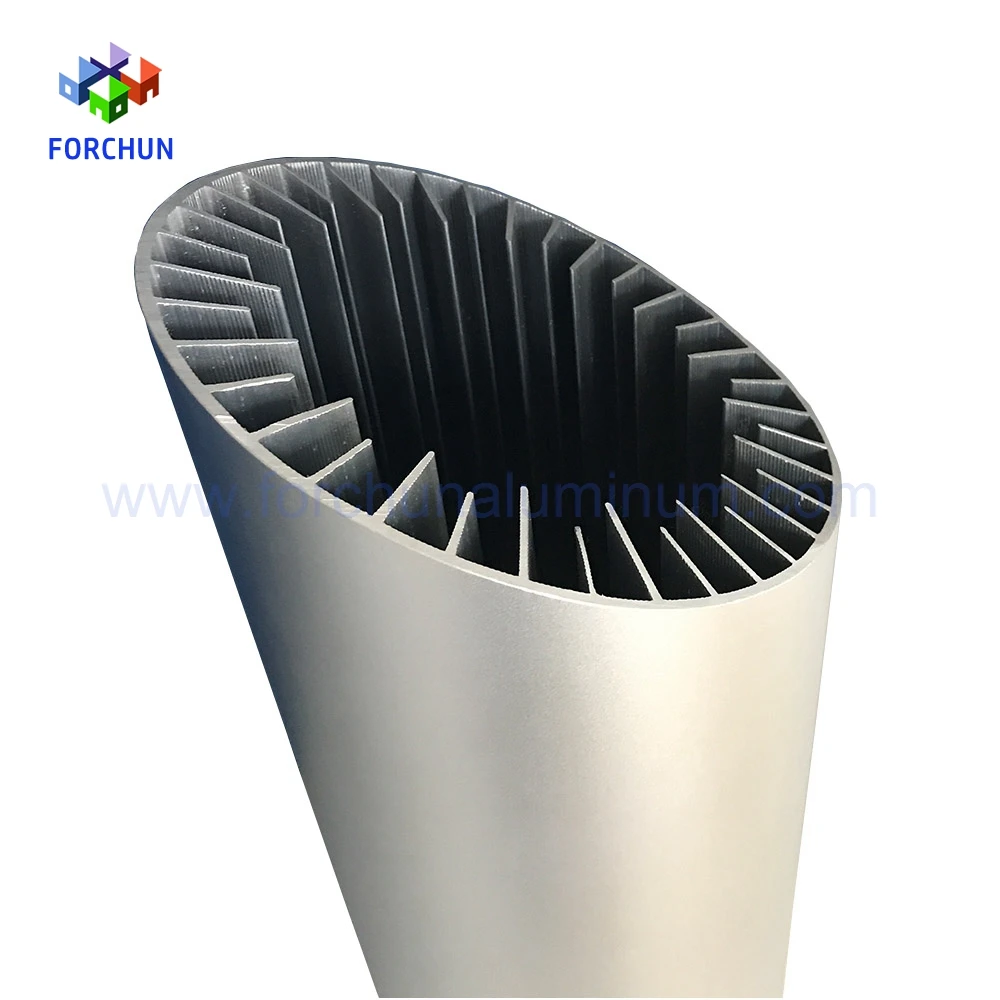 Large Round Hollow Aluminum Extrusion Heat Sink/Heatsink