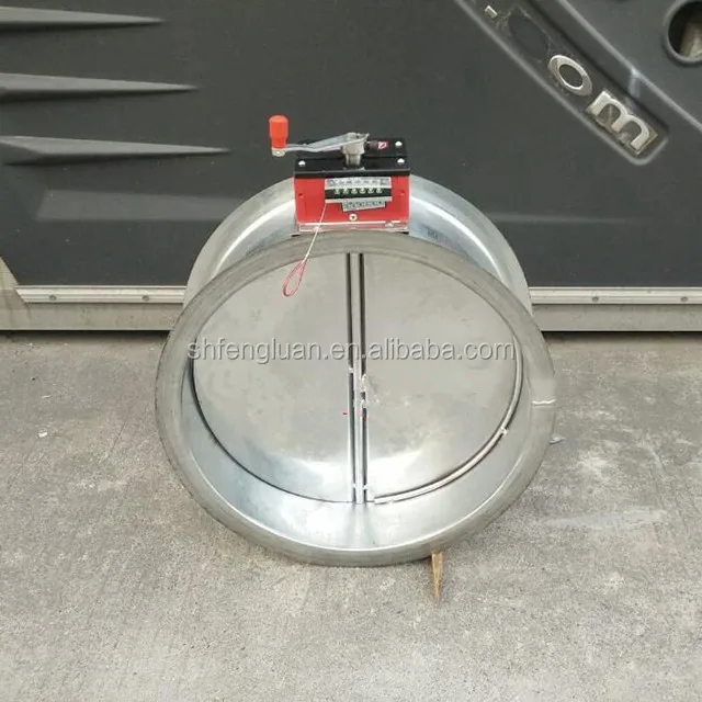good price smoke line hand electric round motorized flue damper