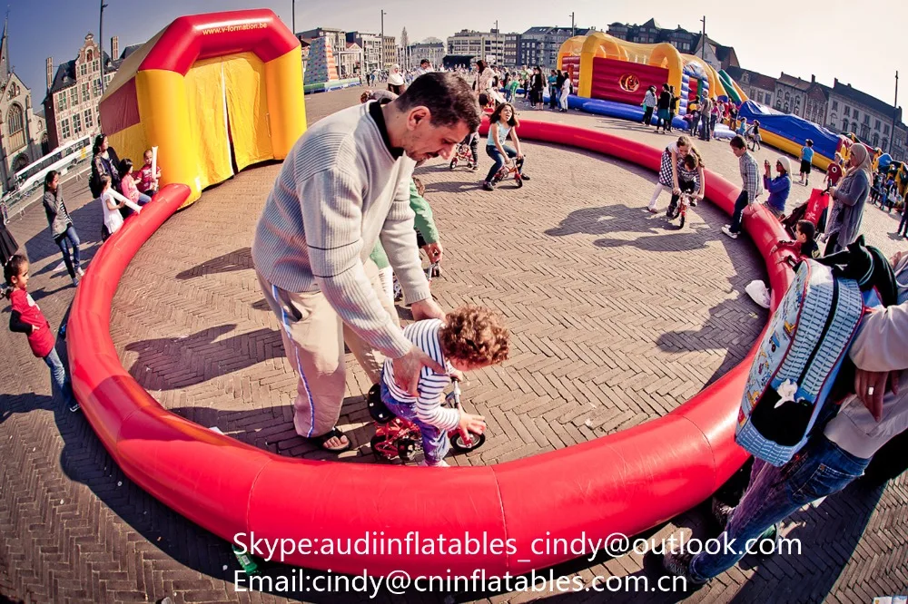 Round Shaped Inflatable Bike Race Track,Inflatable Circus Arena for sale