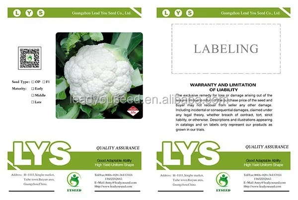 CF36 Xueyu 80 days cold resistant f1 hybrid cauliflower seeds