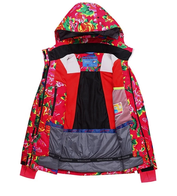 Custom 3 in 1 Women snowboard jacket, womens hot snow ski jacket new design ladies ski apparel