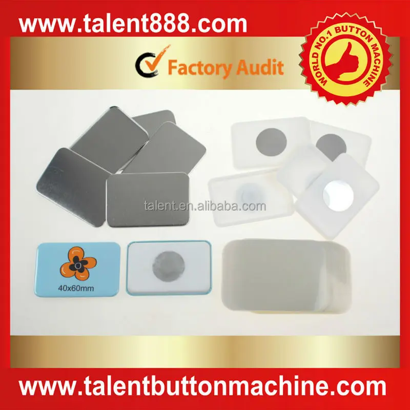 rectangle 40x60mm Nd. magnet button
