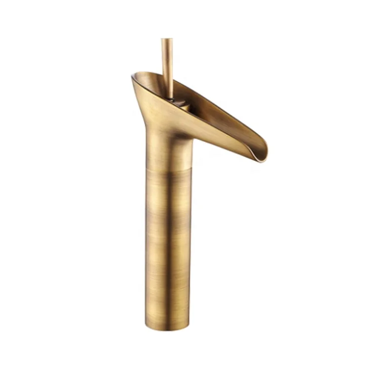 
Manufacturer Wholesale Low MOQ Single Hole Antique Brass Faucet 