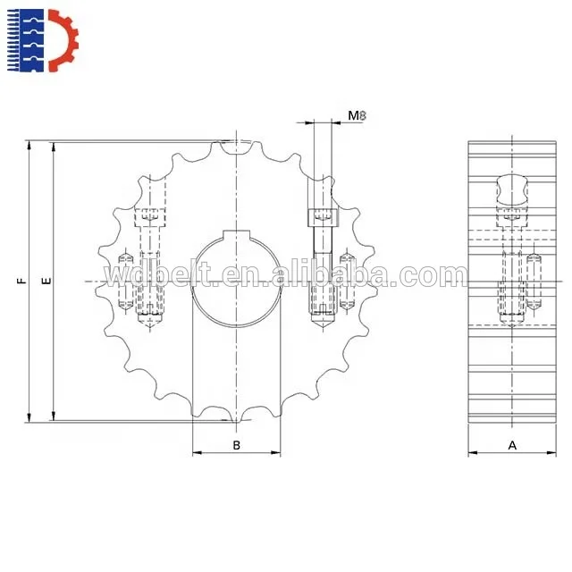 812/815 высокое качество круглый пластиковый цепной привод пластиковая звездочка