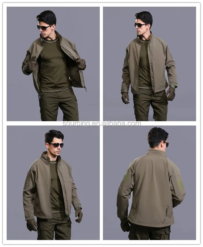 Waterproof Commander Officer Jacket Combat Tactical Softshell Hunting Jacket