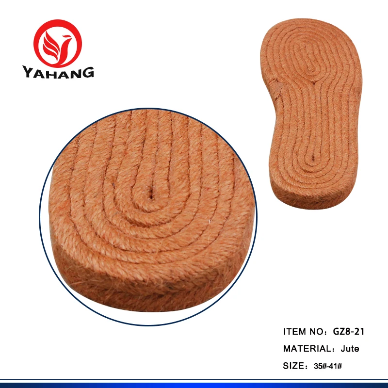 Any Color Jute Shoe Soft Espadrille Shoe Sole for Casual Shoe Making
