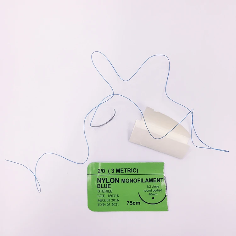 Wholesale Sterile Disposable Surgical Non-absorbable Nylon Suture With Needle