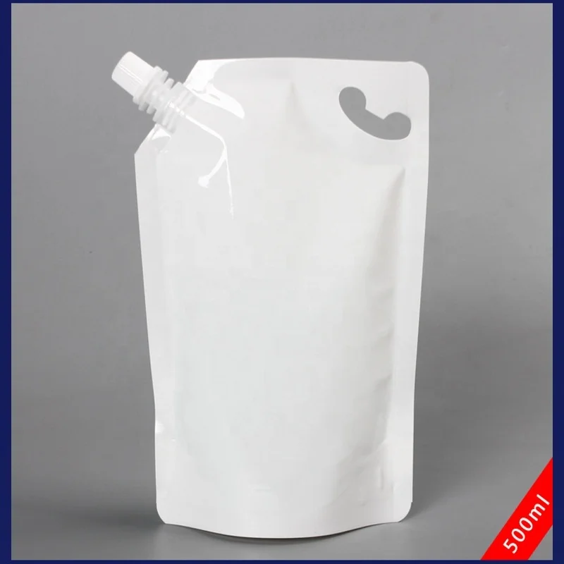 100ML White Spout Pouch Shampoo Pouch Detergent Liquid Packaging bag