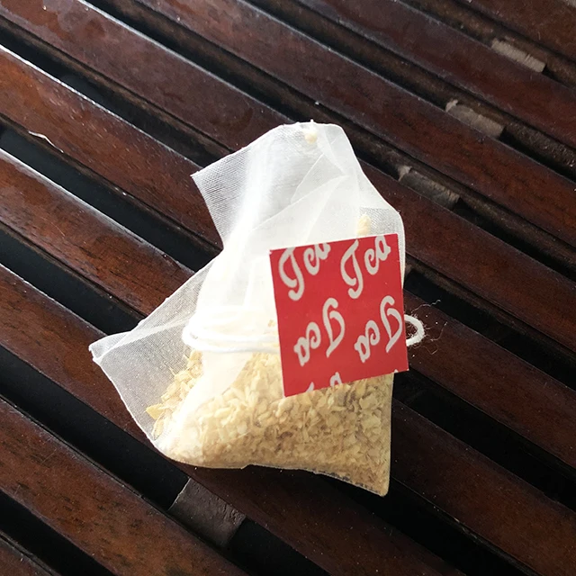 Chinese factory direct supplied pure ginger tea in triangle bag/pyramid tea bag.