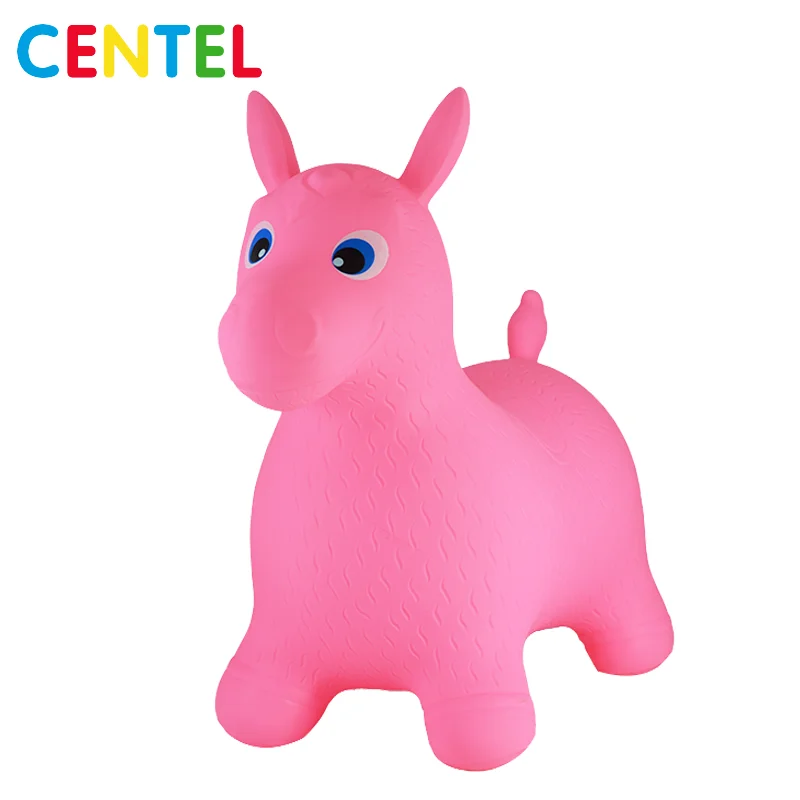 
Kids Environmental Soft PVC inflatable bouncy horse skippy animal toy 