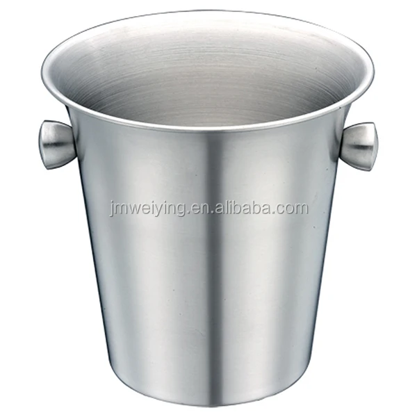 Silver Stainless Steel Ice receptacle Buckets Wine Beer barrel container Champagne Cooler decorative ice Bucket