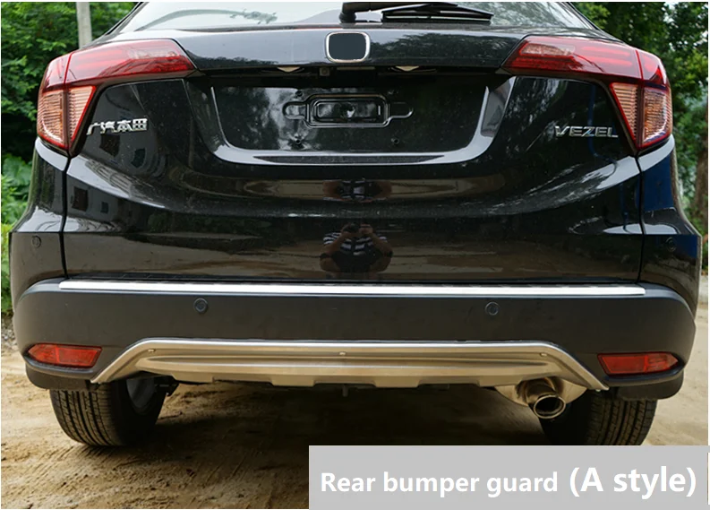 Автомобильные аксессуары: передняя и нескользящая пластина из нержавеющей стали, защита Бампера Для honda vezel