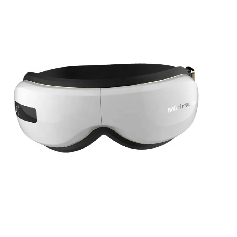 Foldable Portable Rechargeable Eye Massager Wireless Eye Mask with Heating Vibration and Air Pressure Music Therapy