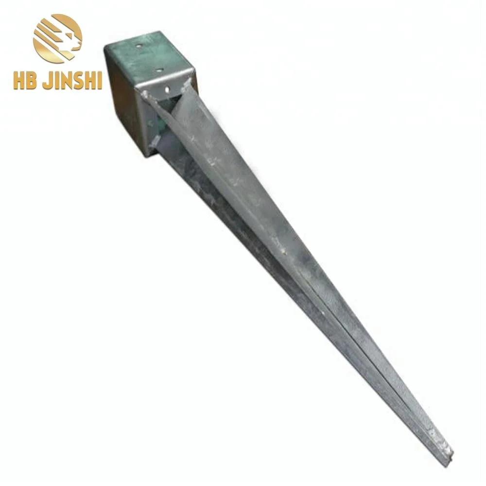 Outdoor Steel Fence Post Spike Ground Screw Anchor
