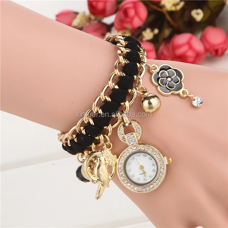Latest beautiful fashion bracelet watches for girls