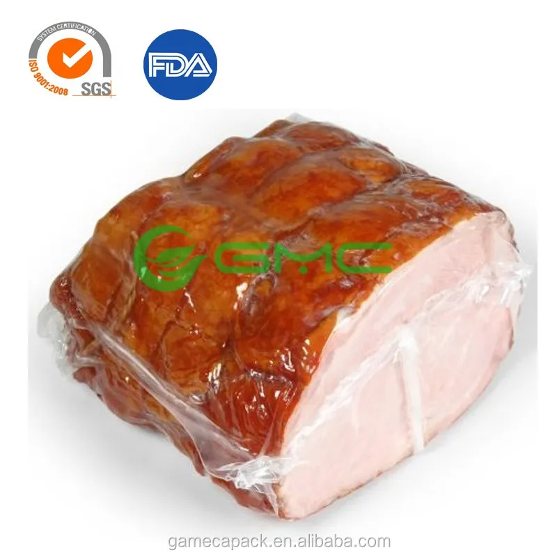 
Co-extruded PA/PE Transparent Plastic Vacuum Food Packaging Nylon Bag for Smoked Sausages/Ham 