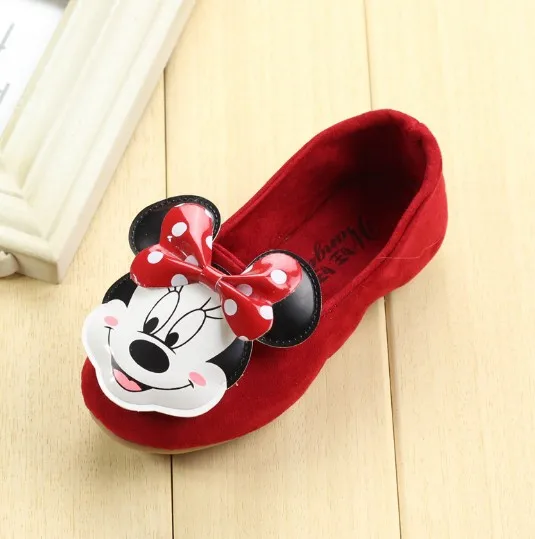 Brand designer fashion sneaker children girls single shoes cute cartoon princess flat shoes kids girl dance
