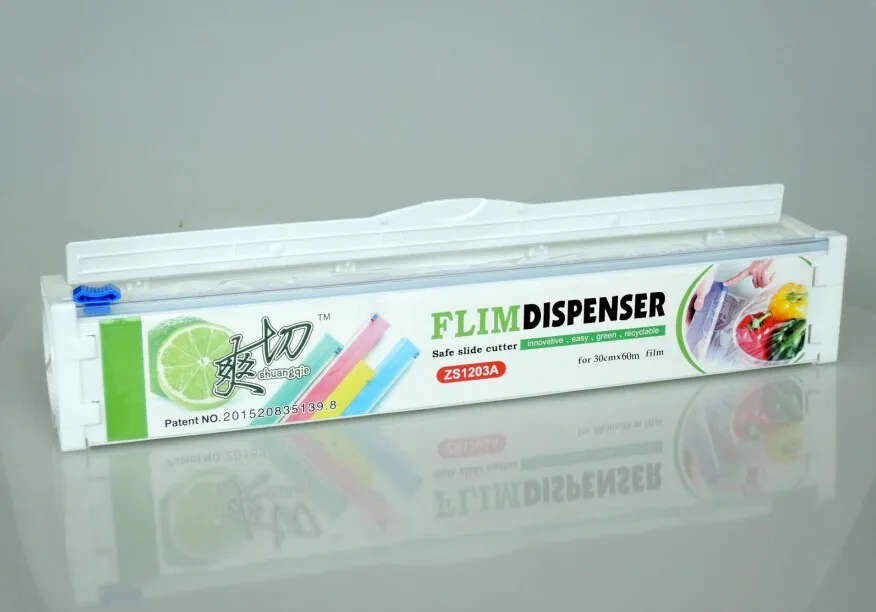 
Food Wrap Packaging Box Plastic Cling Film Dispenser for Stretch Film Roll 