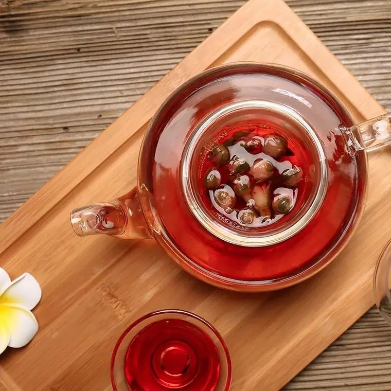 
Stovetop Safe Tea Kettle, Glass Teapot with Infuser Set 