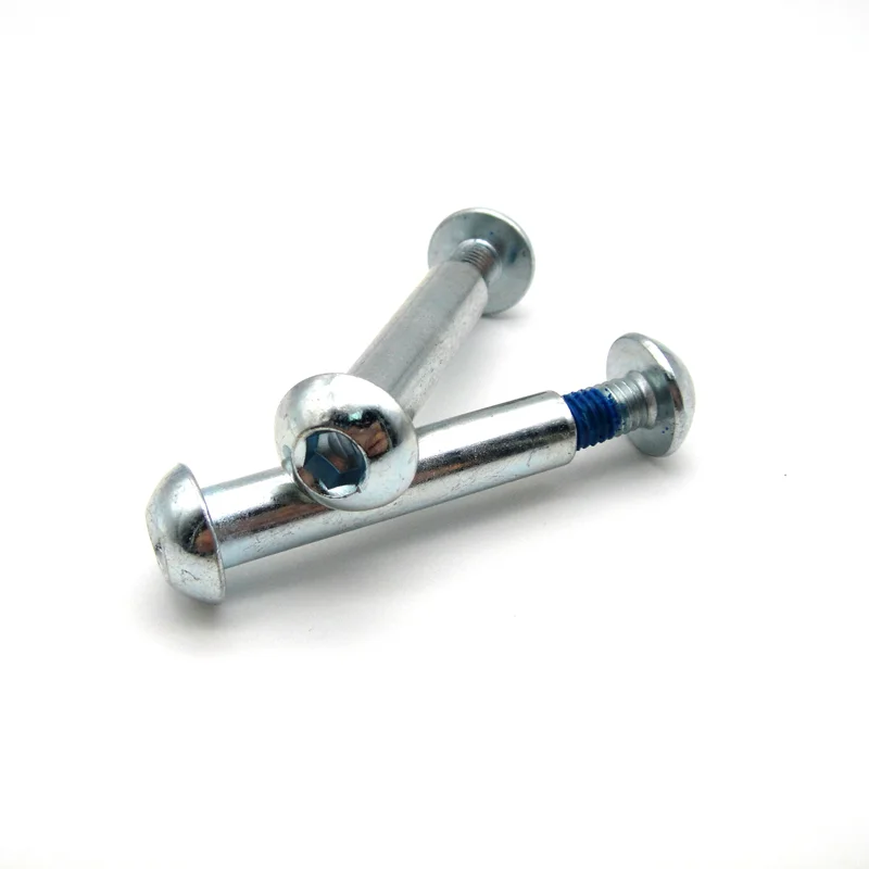 custom stainless steel chicago screw for Round Head Metal Black Chicago Screws