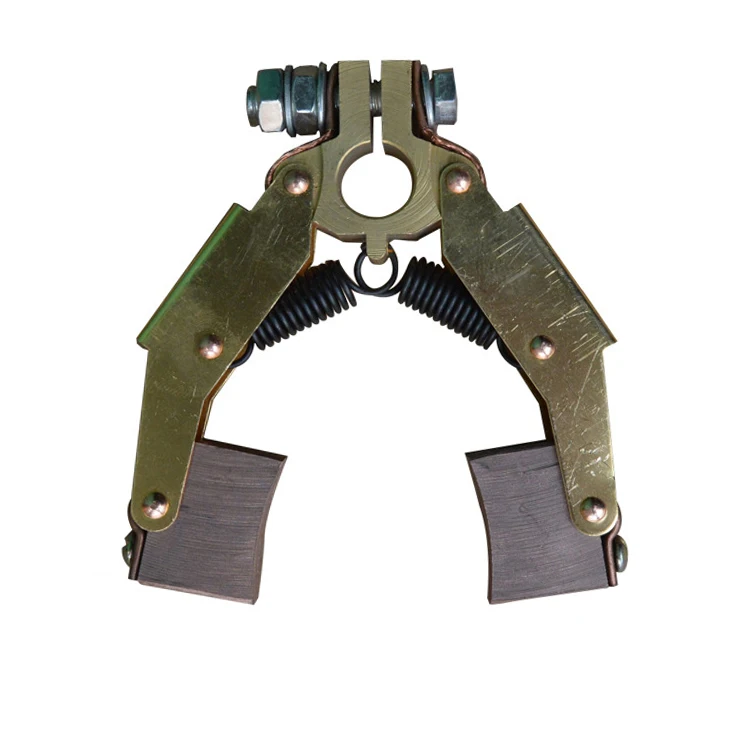 Copper carbon brush holder and carbon brush for cement plant