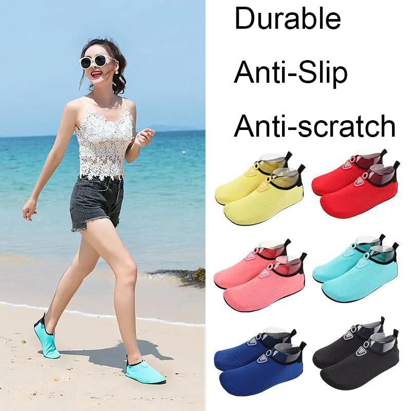 Custom Style Quick Dry Barefoot Aqua Beach Swim Diving Water Walking Swimming Shoes Snorkeling Dive Boots with Anti-Slip Rubber