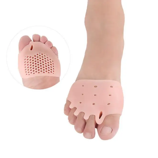 Silicone Gel Ball of Foot Pain Relief Breathable Metatarsal Antepie Pads Cushions Hallux Valgus Correction Toe Separator