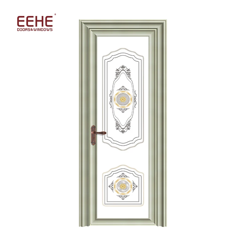 Tempered and fire rated  aluminum frame glass swing door