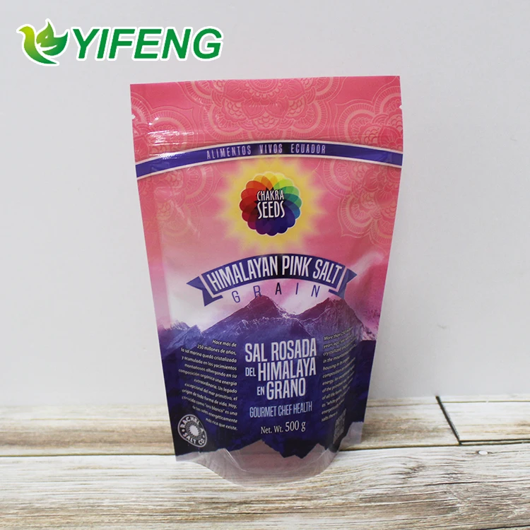 Professional Matt White Ziplock Plactias Stand Up Pouch With Zipper For Food Product Bags