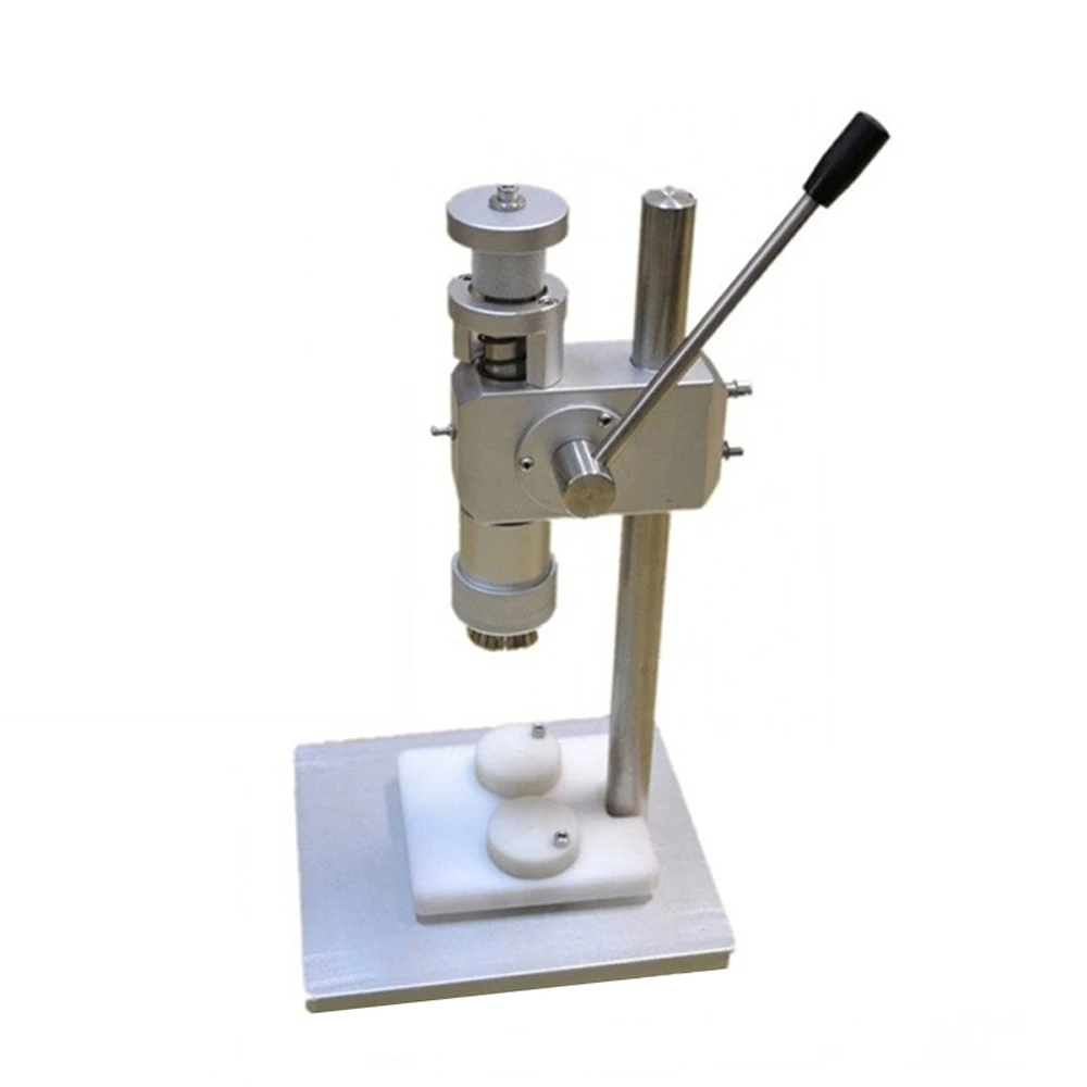 Easy To Use Desktop Hand Operated Glass Perfume Bottle Crimping Machine