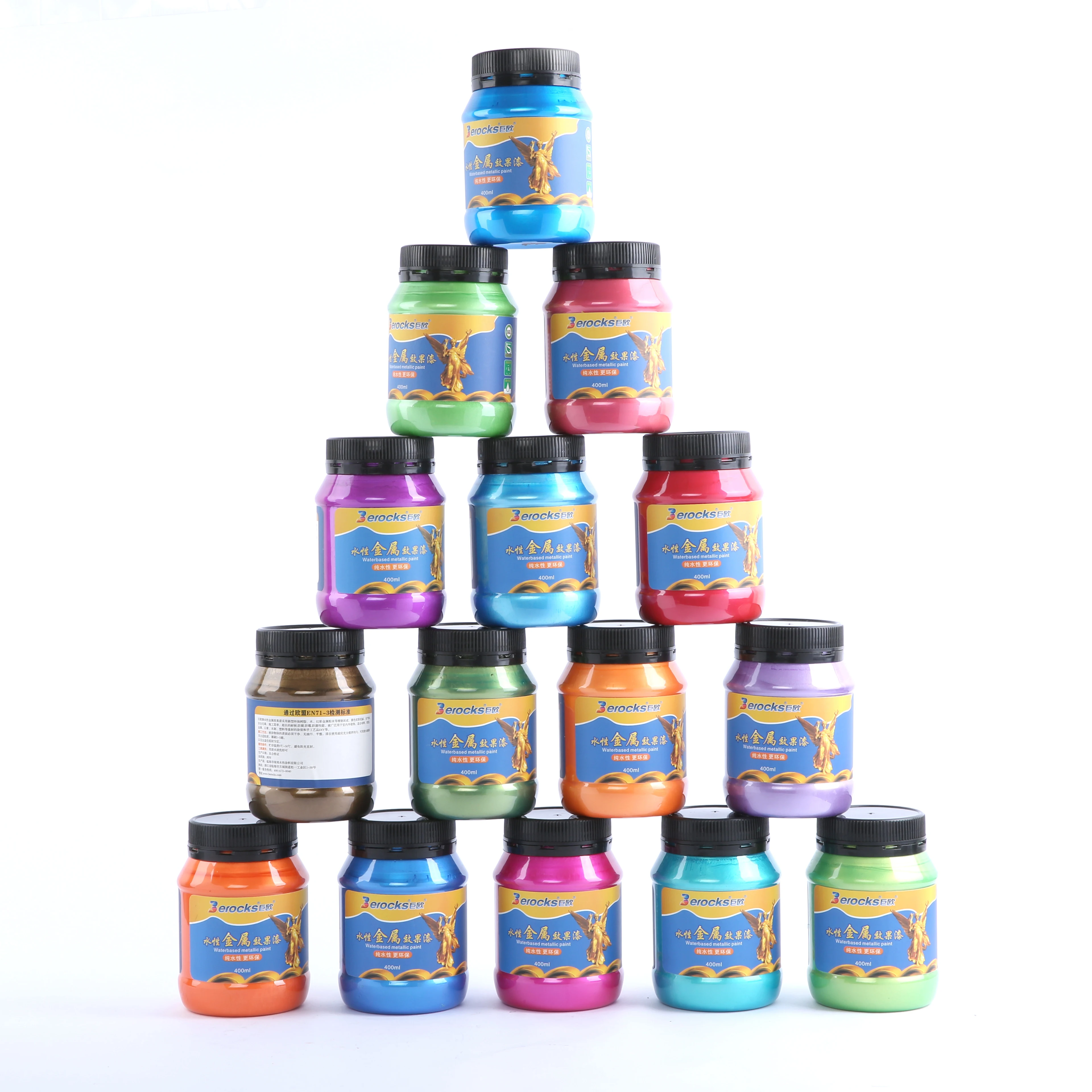 Hot Sale China Supplies nontoxic gold/silver/red Metallic paint