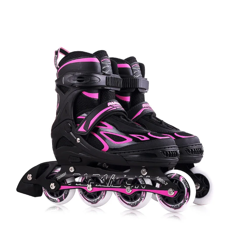 Customized Color Thickened frame 2018 Mexico Hottest selling inline skates model  4 flashing roller skates for adults