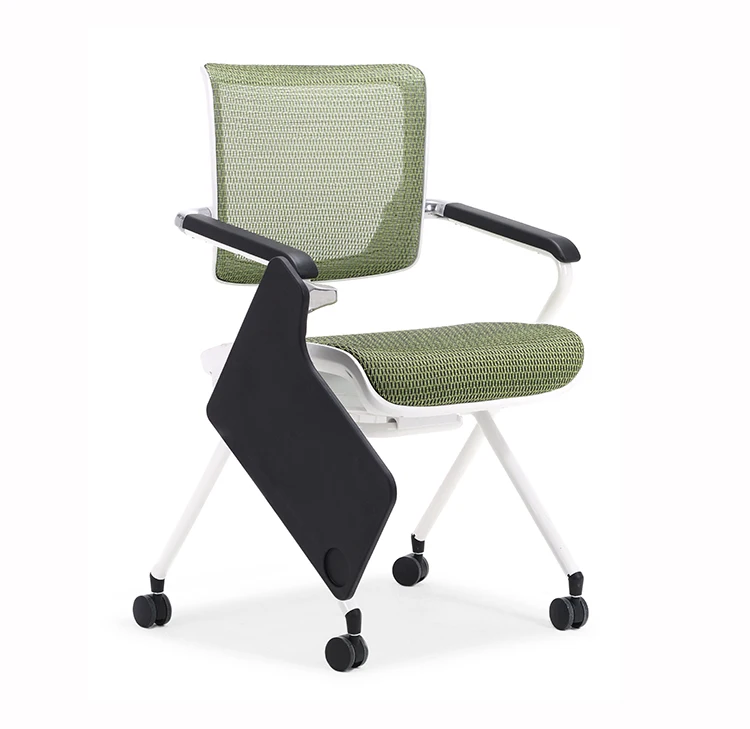 Складные стулья с колесами легко перемещающийся магазин тренировочный офисный сетчатый