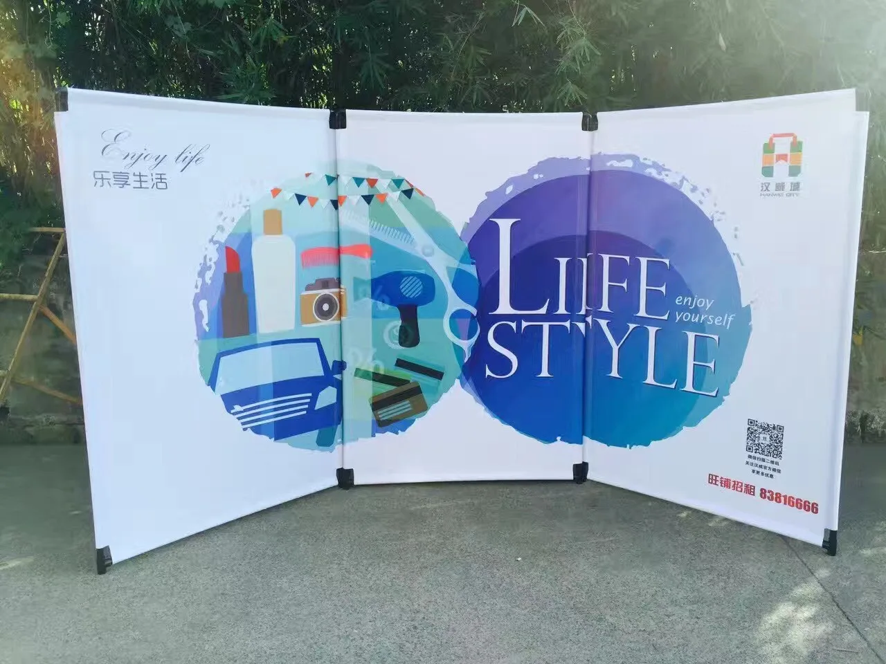 Dye sublimation fabric for Double- side printing Banner  Roll up Display system Blackout curtain