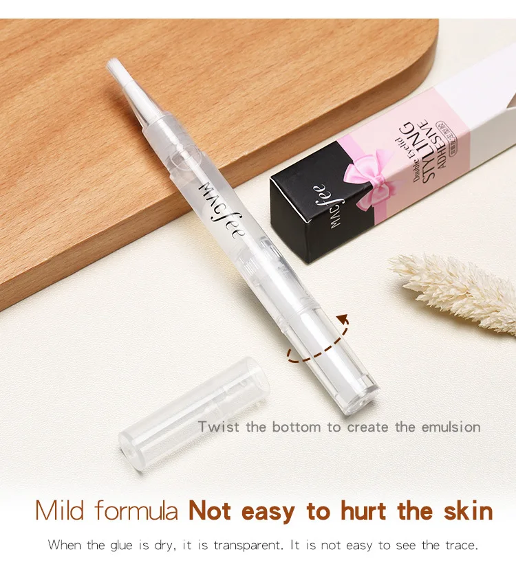 MACFEE профессиональный макияж с принтом «большие глаза», Длительное Действие, водонепрорицаемый, натуральный крепления двойного века гелевый Клей крем