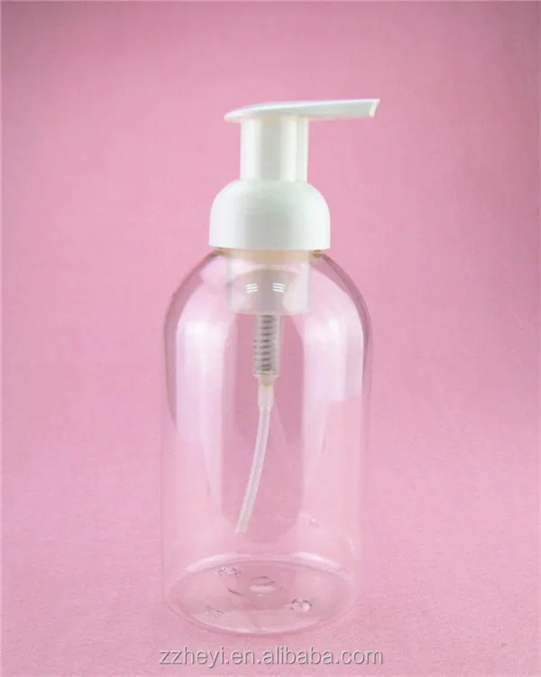 18oz 530ml Clear PET Plastic Foam Pump Bottle for Liquid Soap