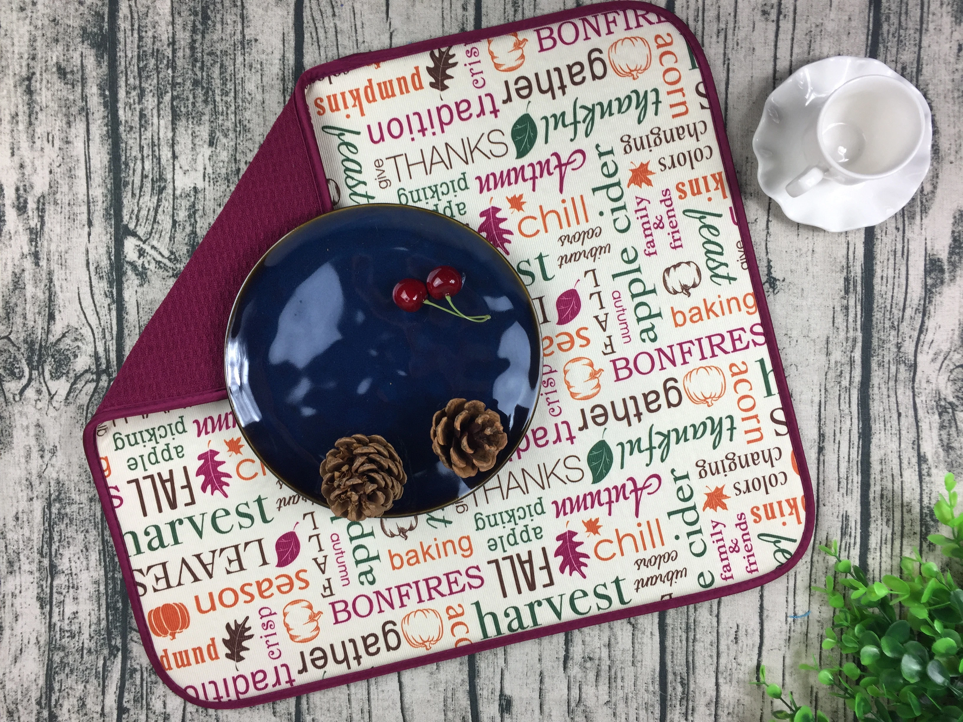 Chinese Manufacturer Selling Custom Superfine Fiber 100% Microfiber Printing Absorption Kitchen Mat