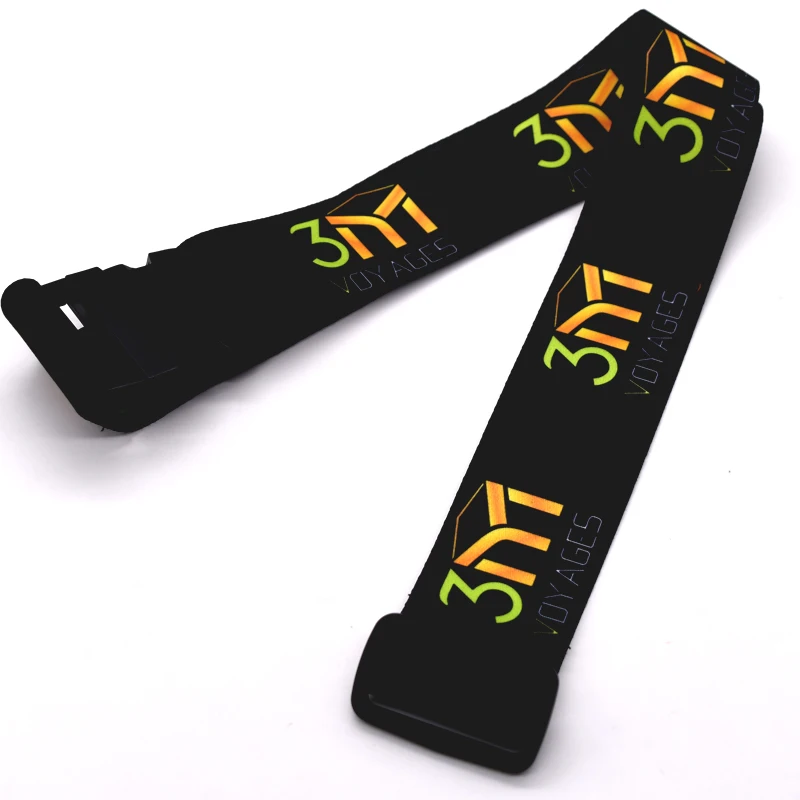 
Travelling suitcase accessory customized sublimation luggage strap with name card 