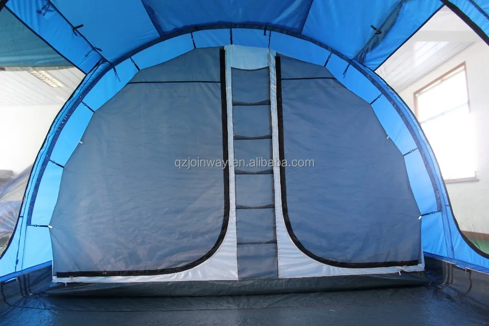JWF-071 OEM big tunnel tent outdoor camping base large room 8 10 person wind proof tent