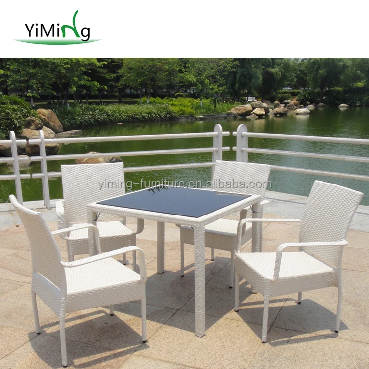 Wicker Chair & Dining Patio Furniture Set Cafe Chairs And Tables