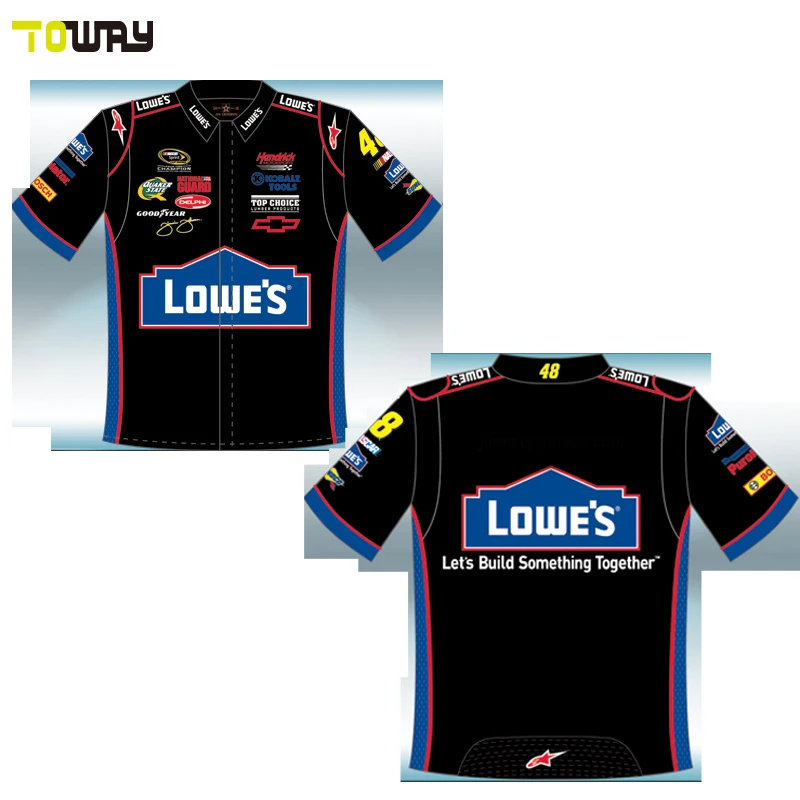 На пуговицах с сублимационной печатью на заказ гонки рубашки для мальчиков