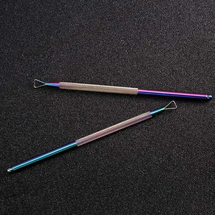 Nail Polish Remover Cuticle Stainless Steel Triangle Cuticle Peeler Scraper Remove Gel Nail Tool