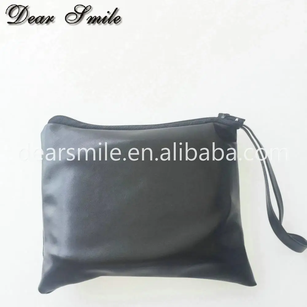 Wholesale classical black foldable ballet shoes women flat rollable ballerina shoes matching bag for office