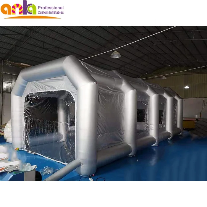 
Factory price giant inflatable car wash maintaining spray paint tent clear tent for 12m L 