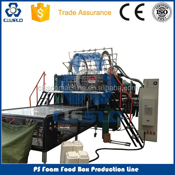 Disposable plate making machine for fast food packaging