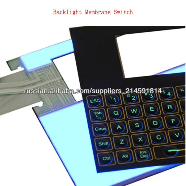 backlight membrane switch